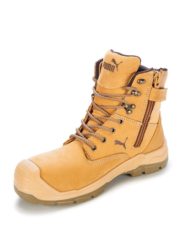 Ladies Conquest Waterproof Safety Boot - Wheat
