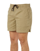 Light Weight Elastic Waist Utility Short - Khaki