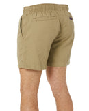 Light Weight Elastic Waist Utility Short - Khaki