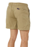 Light Weight Elastic Waist Utility Short - Khaki