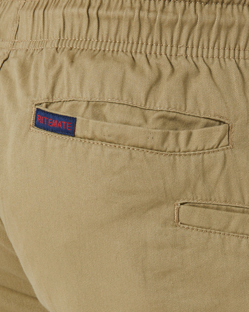 Ritemate Unisex (Womens) RM4040 Light Weight Cargo Shorts (Khaki)