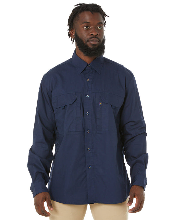 RMX Flexible Fit Utility LS Shirt - French Navy