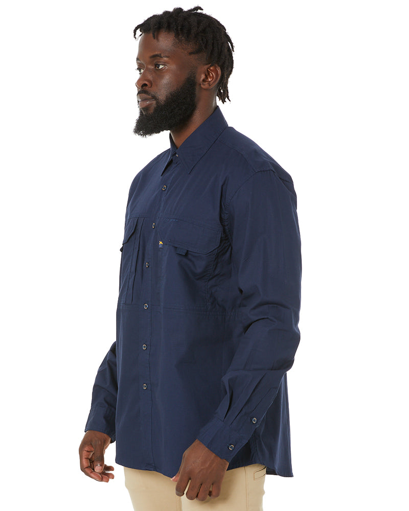 RMX Flexible Fit Utility LS Shirt - French Navy