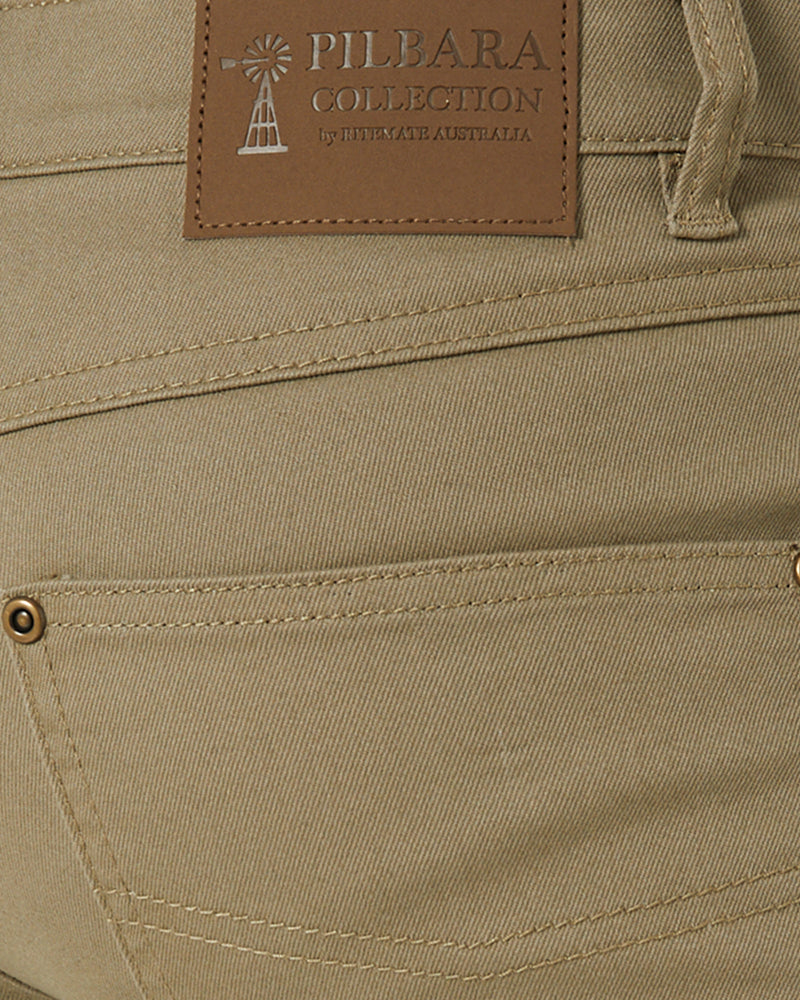 Cotton Stretch Jeans - Seagrass
