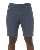 Cotton Stretch Jean Short - Gunmetal Blue