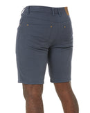 Cotton Stretch Jean Short - Gunmetal Blue