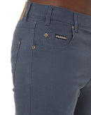Cotton Stretch Jean Short - Gunmetal Blue
