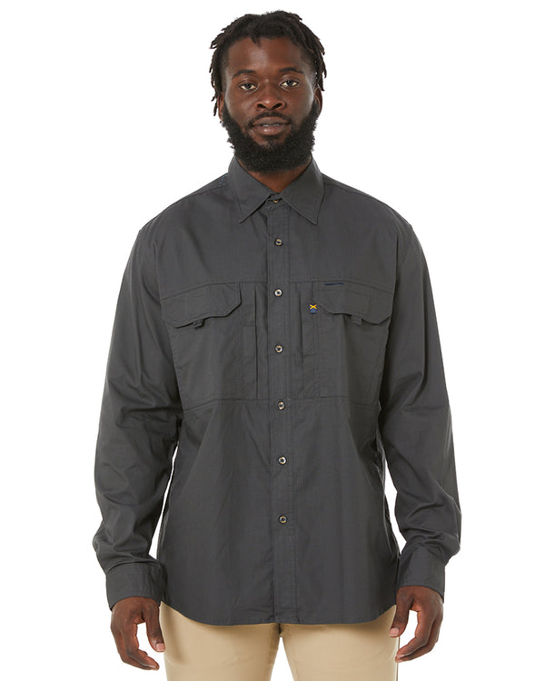 RMX Flexible Fit Utility LS Shirt - Charcoal