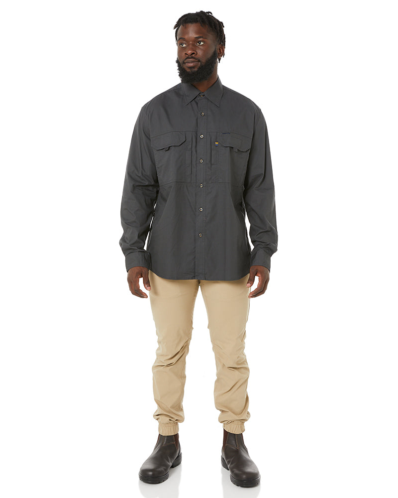 RMX Flexible Fit Utility LS Shirt - Charcoal