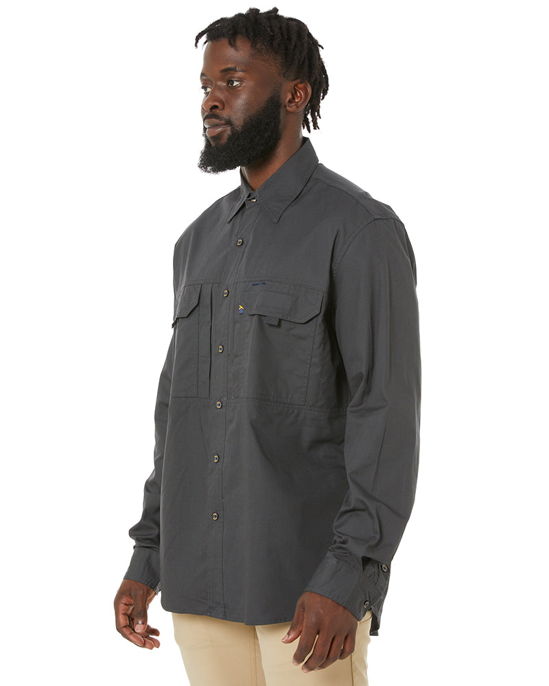 RMX Flexible Fit Utility LS Shirt - Charcoal