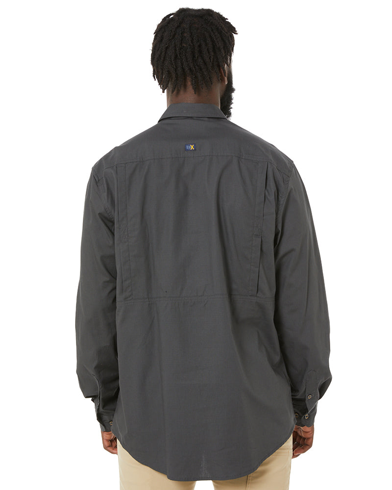 RMX Flexible Fit Utility LS Shirt - Charcoal