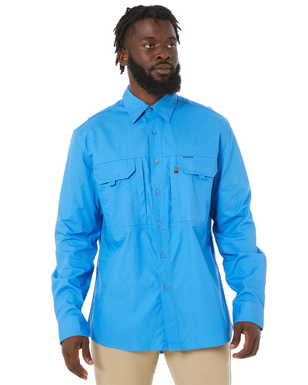 RMX Flexible Fit Utility LS Shirt - Light Blue