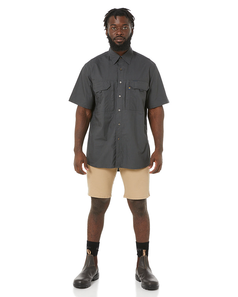 RMX Flexible Fit Utility SS Shirt - Charcoal