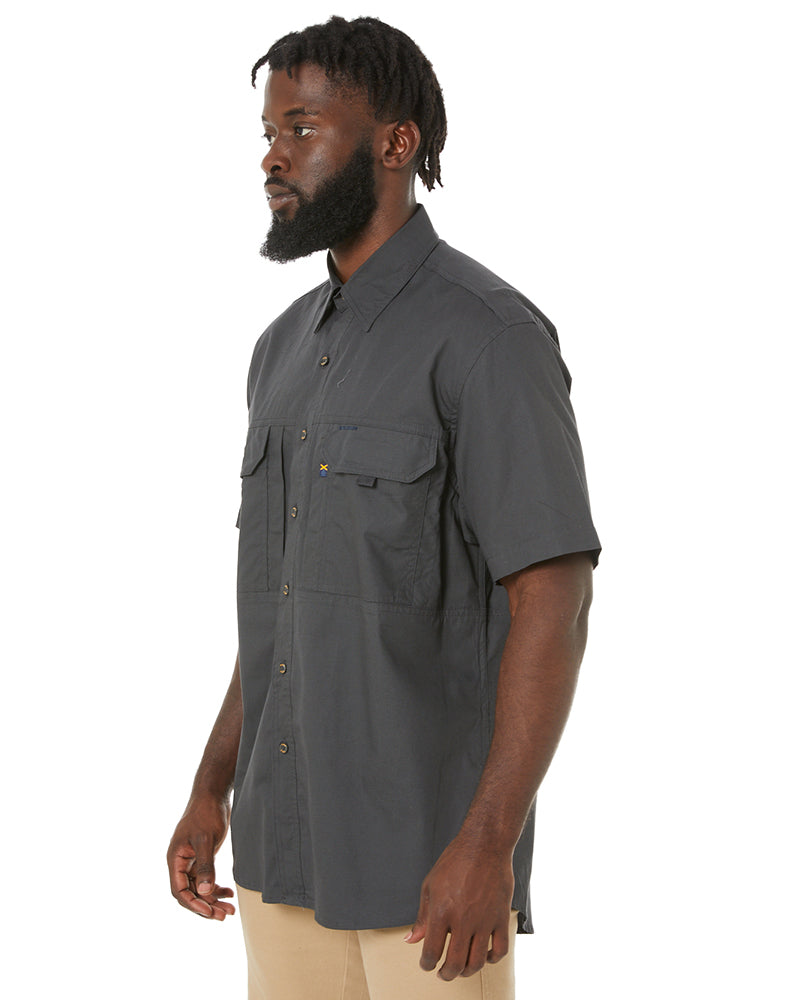 RMX Flexible Fit Utility SS Shirt - Charcoal