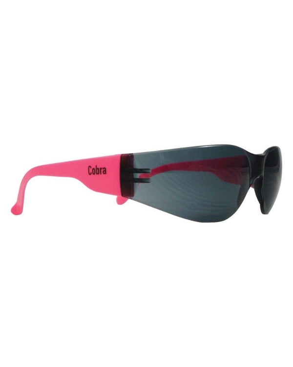 Cobra Safety Glasses - Smoke/Pink