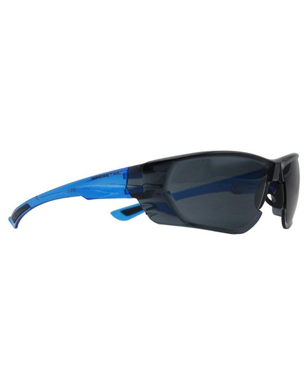 Wedgetail Safety Glasses - Blue/Smoke