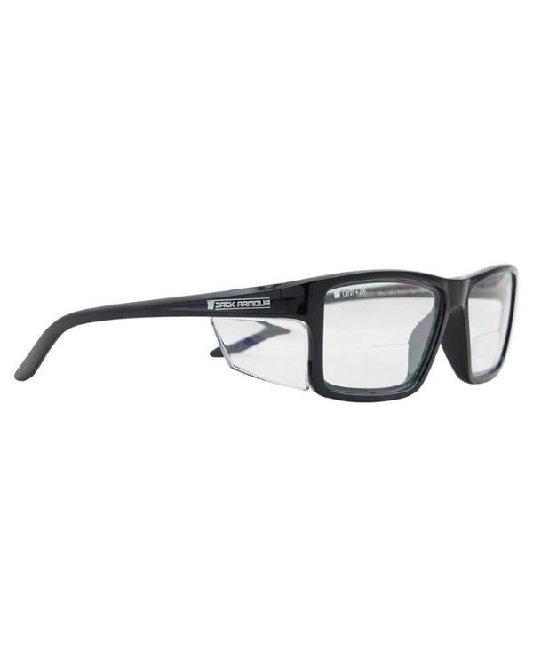 Pacific Bifocal Safety Glasses +2.00 - Black
