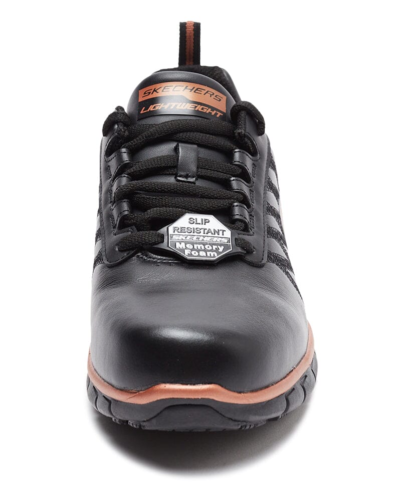 Black and rose gold skechers hot sale