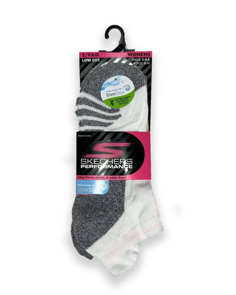 Womens 3PK Extended Terry Low Cut Socks - Multi