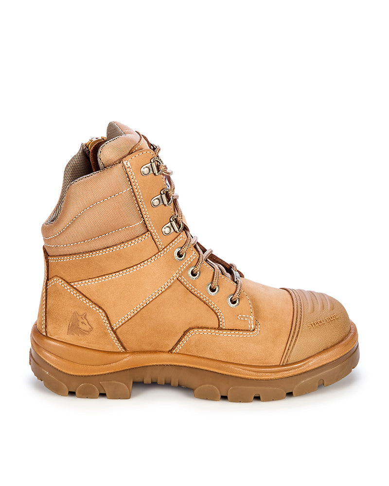 Southern Cross Zip Side Safety Boot - Wheat