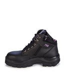 Ladies Parkes Zip Side Safety Boot - Black