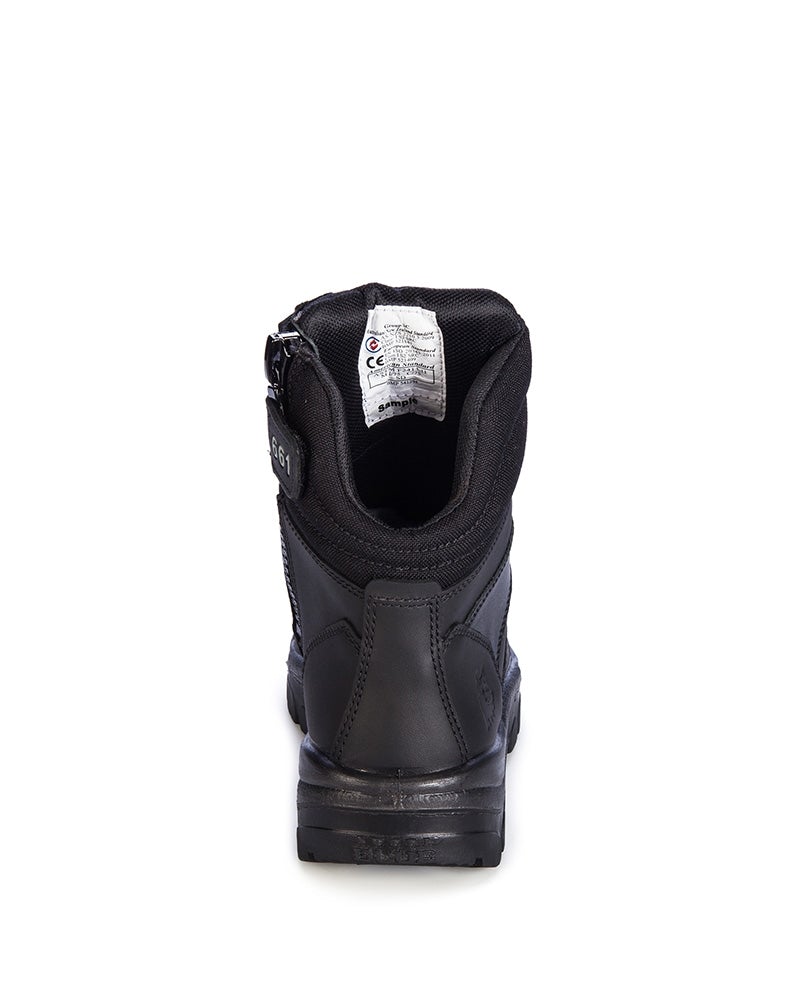 Southern Cross Zip Side Safety Boot - Black