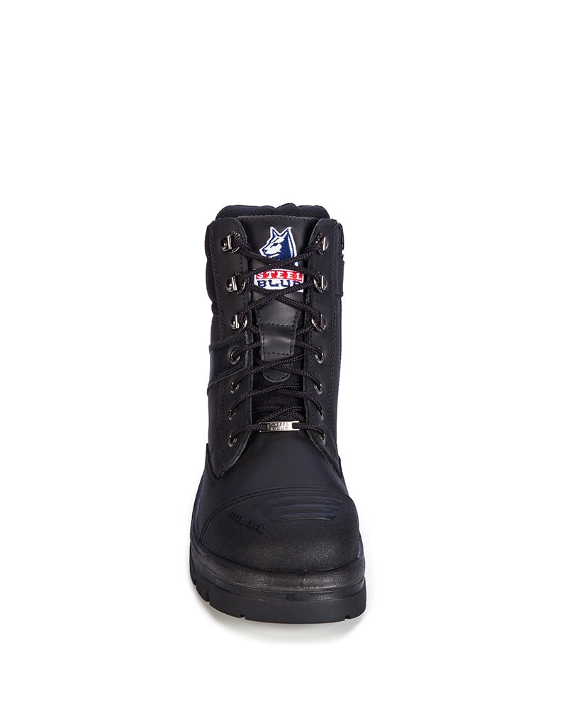 Southern Cross Zip Side Safety Boot - Black