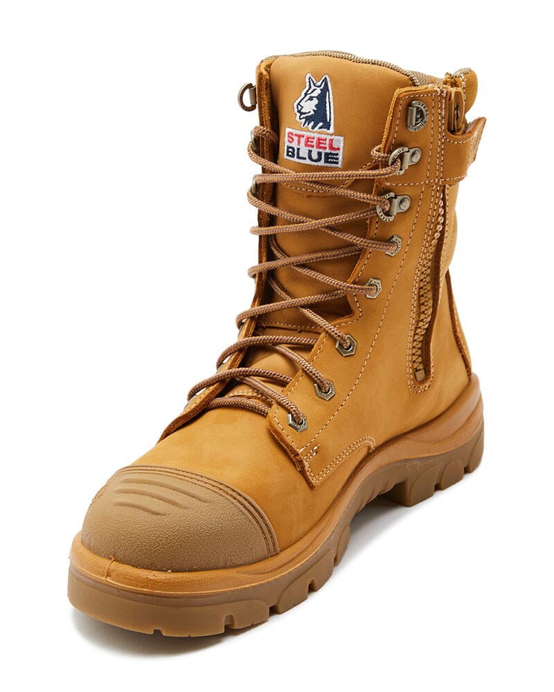 Steel Blue Portland Zip Scuff Safety Boot - Wheat