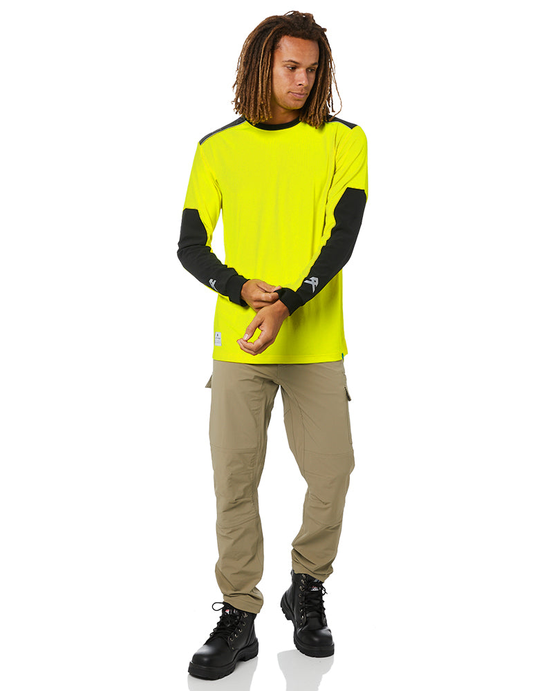 Performance LS Tee Hi Vis - Yellow