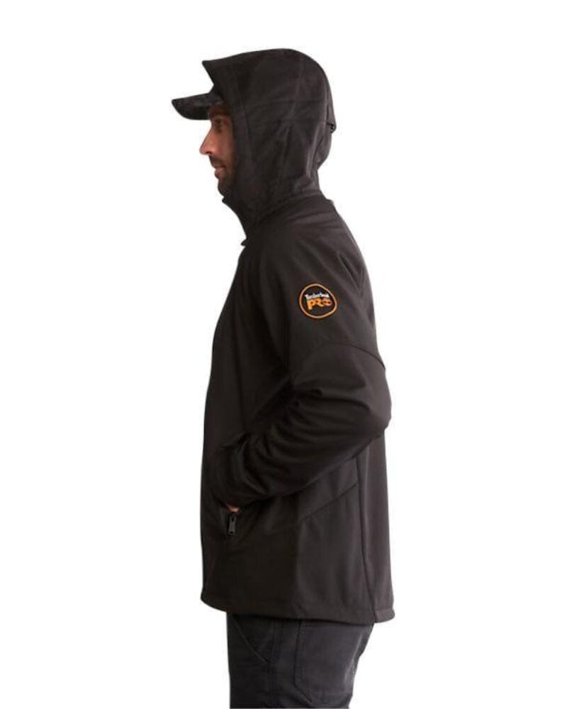 Power Zip Hooded Soft Shell Jacket Black