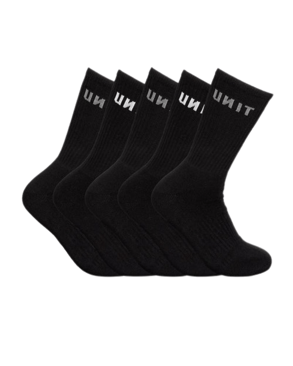 Respond Bamboo 5 Pack Socks - Black