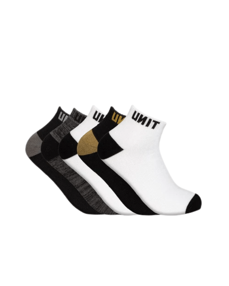 Unit Vital Lo Lux 5 Pack Socks - Multi | Buy Online