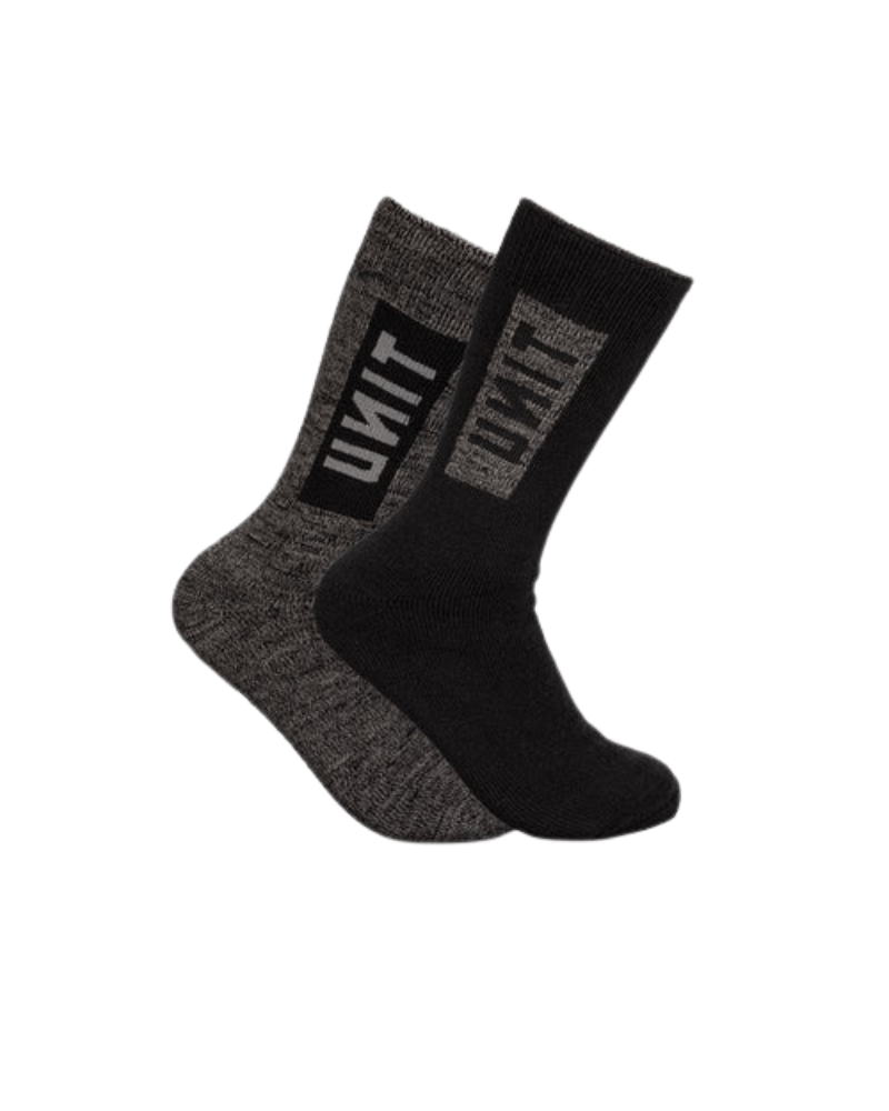 Unit Ultra Thick Bamboo 2 Pack Socks - Multi | Buy Online