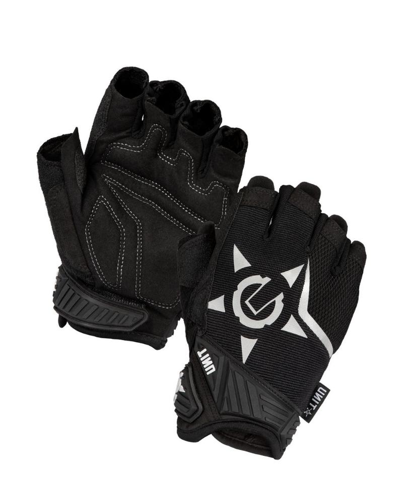 Mens Flex Guard Fingerless Gloves - Black