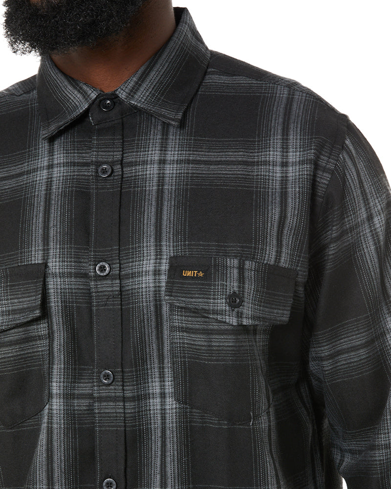 Newtown Flannel Shirt - Black