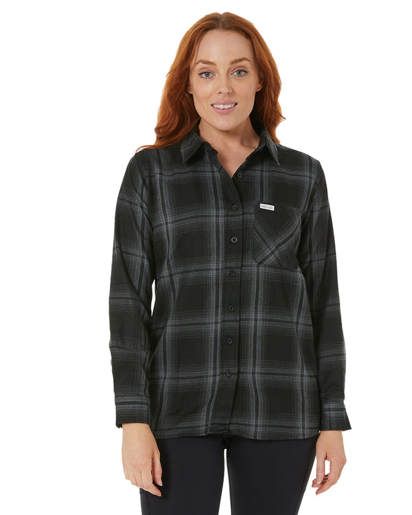 Ladies Fraser Flannel Shirt - Black