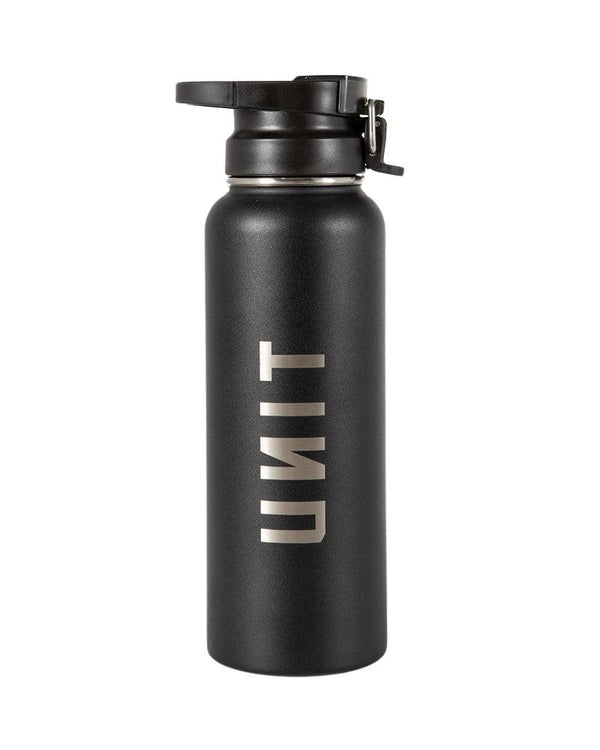 Stainless Steel 1000ml Water Bottle - Black