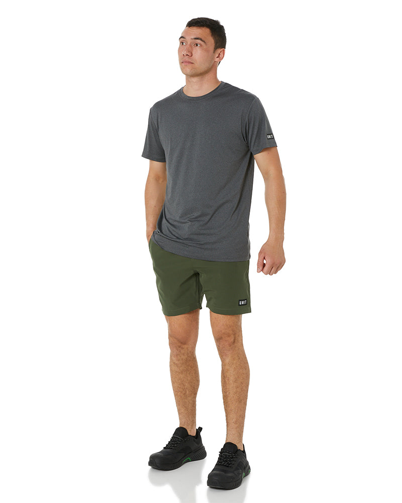 Block 4 Way Stretch Shorts - Military