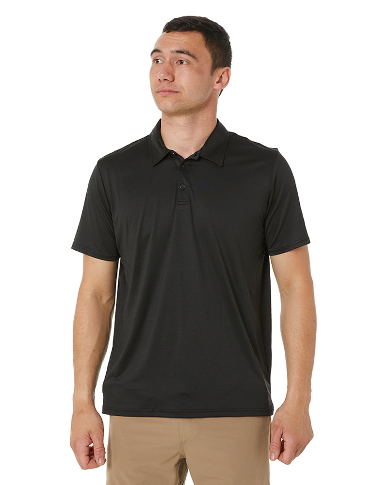 Elite Flex SS Polo Shirt - Black