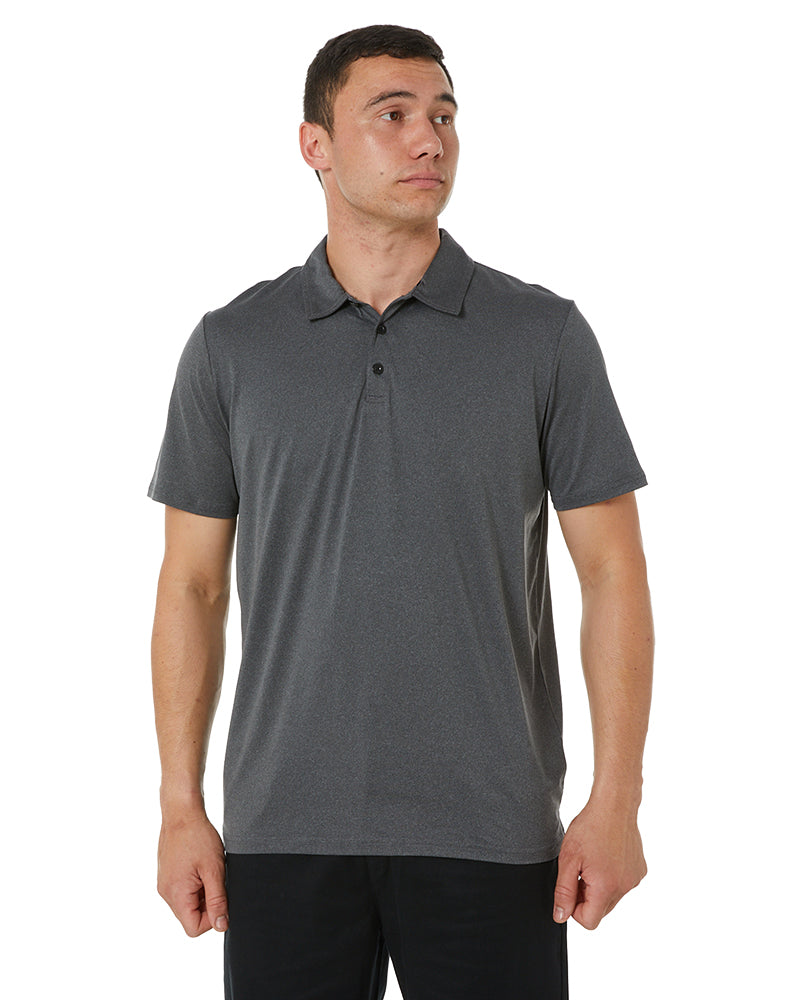 Elite Flex SS Polo Shirt - Charcoal Heather Grey