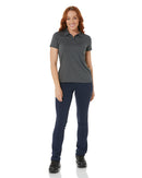Ladies Elite Flex SS Polo - Char Heather