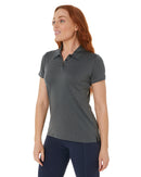 Ladies Elite Flex SS Polo - Char Heather