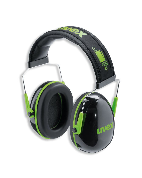 K1 Earmuffs - Black/Green