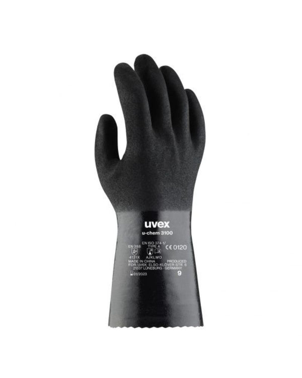 U Chem 3100 Chemical Protection Glove - Black