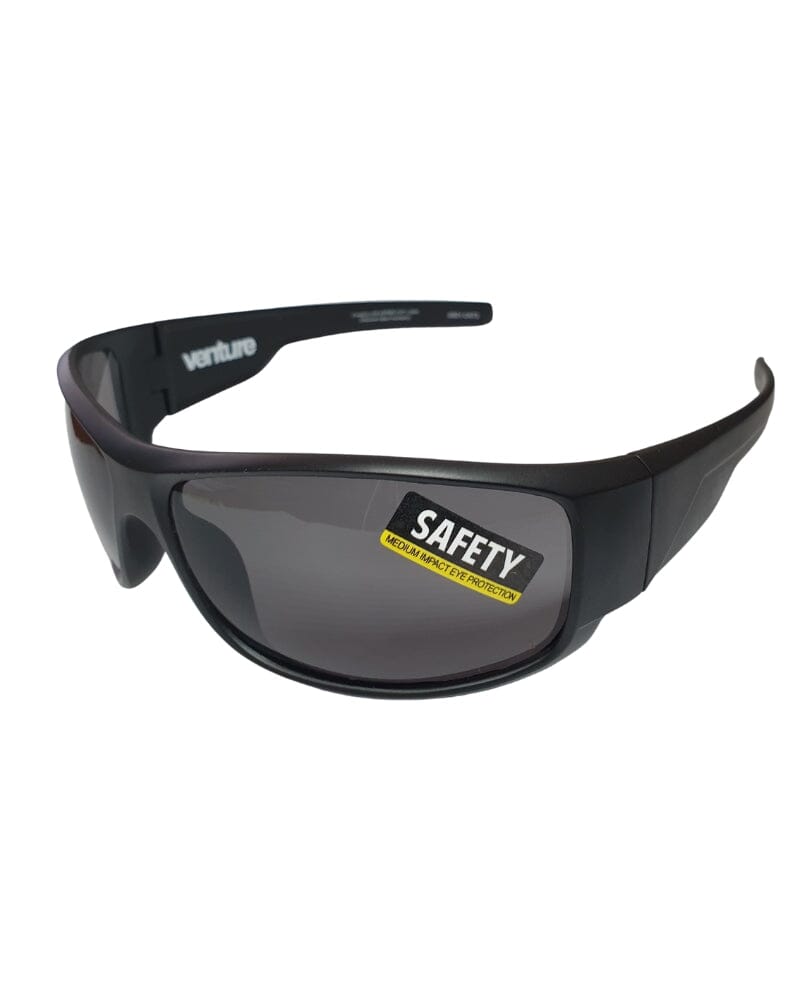 Venture Eyewear Hammer Safety Sunglasses - Matt Black/Smoke