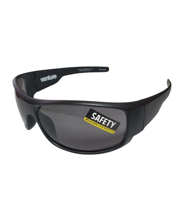 Hammer Safety Sunglasses - Matt Black/Smoke