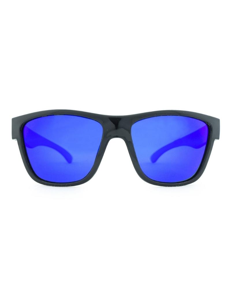 Escape Floating Polarised Sunglasses - Matt Black/Blue Revo