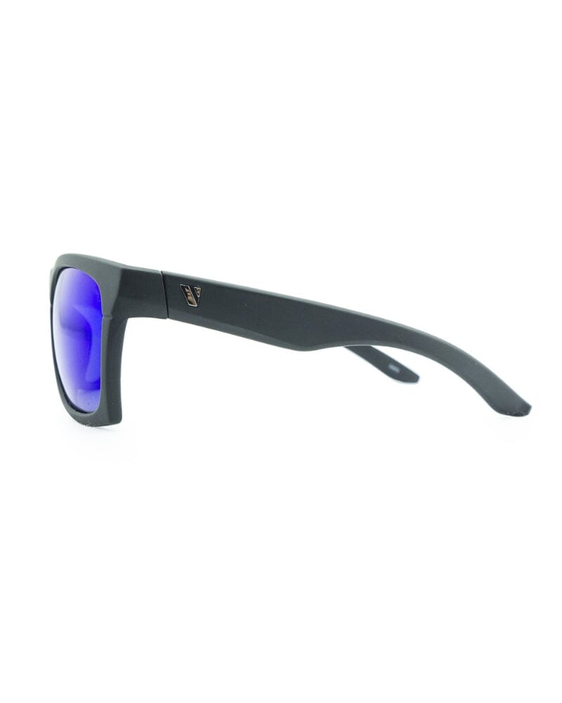 Base Camp Polarised Sunglasses - Matt Black/Blue Revo
