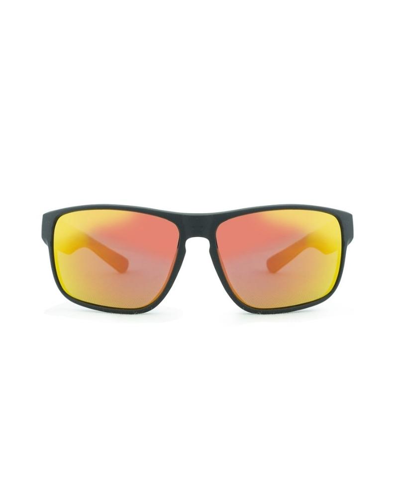 Summit Polarised Sunglasses - Matte Black/Red Revo
