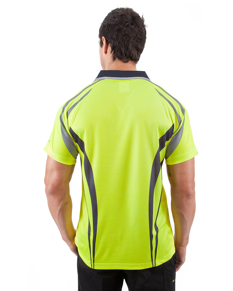 Charger Airwear Polo Shirt SS - Yellow/Navy